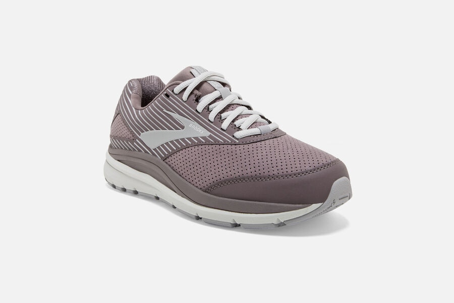 Addiction Walker Suede Brooks Running Shoes NZ Womens - Dark Grey - MOKQLJ-562